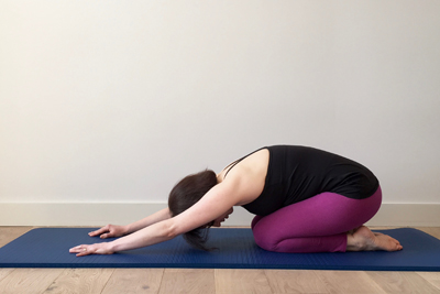 Pose de l'enfant Pilates