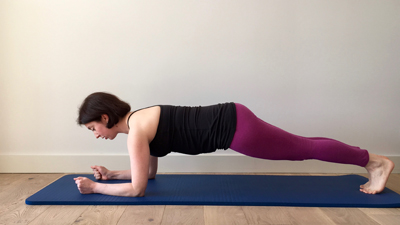 Exercice planche Pilates